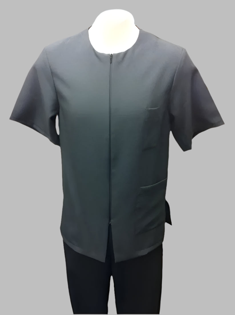 Mens Zip Front Tunic