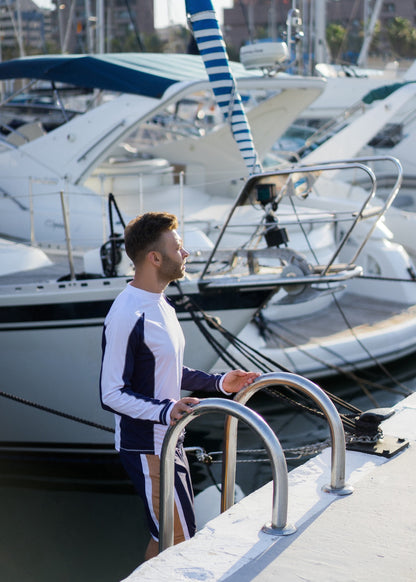 Tri colour Board Shorts- Yacht Crew